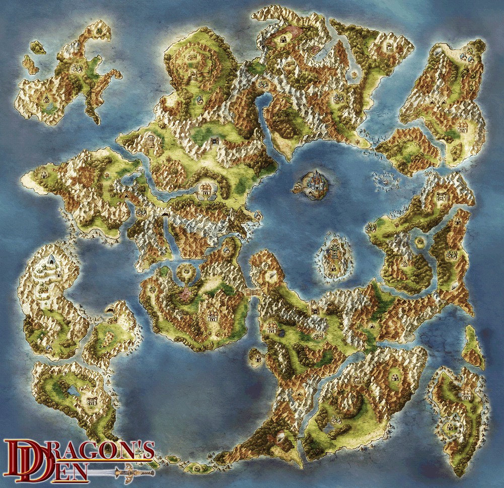 Dragon Quest Xi World Map